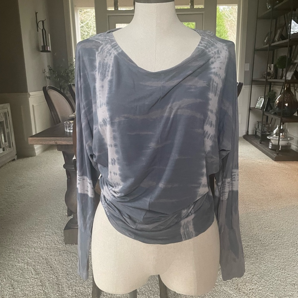Michael Stars Gray Tie-Dye Women's Top